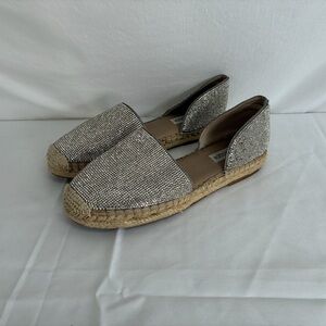 Steve Madden Amethyst Rhinestone Flat Espadrilles | Size 8M | Used